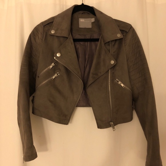 Asos faux suede biker jacket - Picture 2 of 5